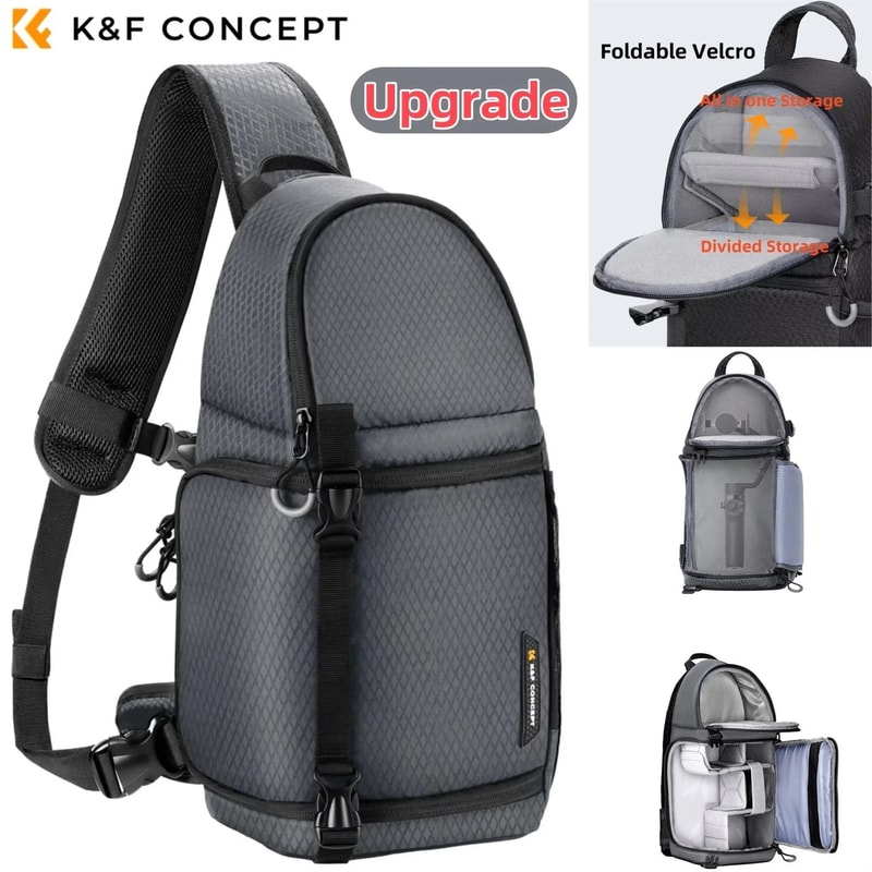 K And F Concept Waterproof Camera Backpack Sling Bag 10L For DSLR And Mirrorless Cameras 5