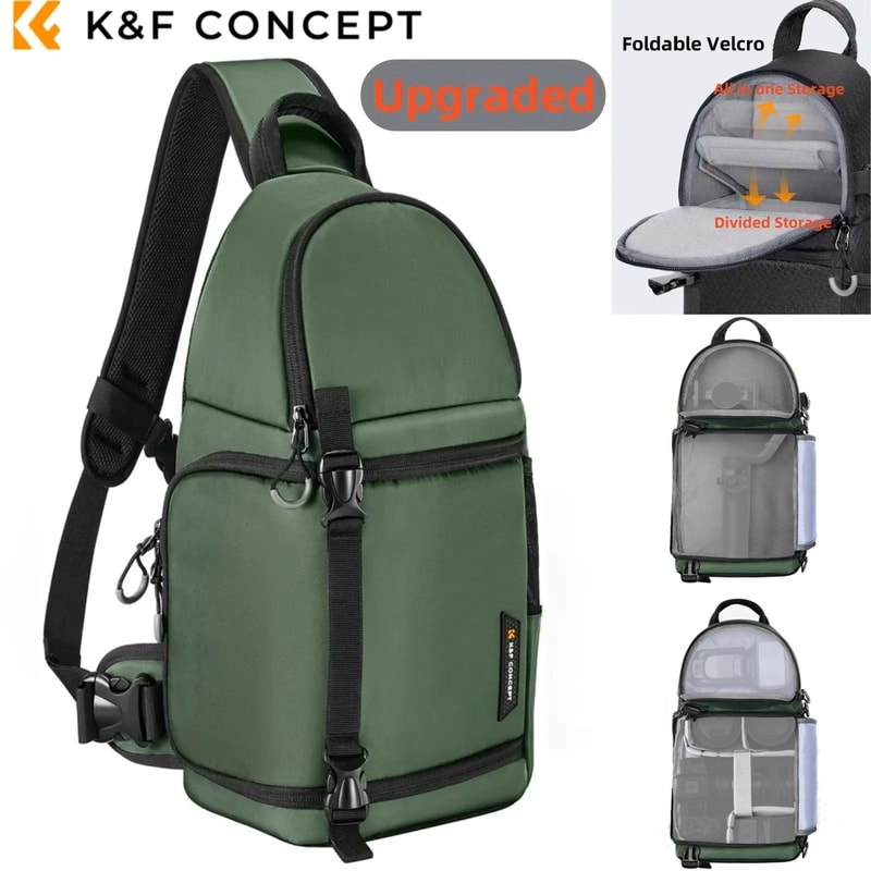 K And F Concept Waterproof Camera Backpack Sling Bag 10L For DSLR And Mirrorless Cameras 4