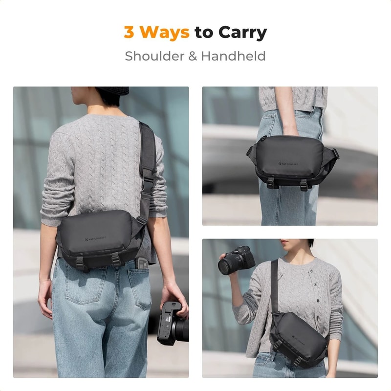 K And F Concept Lightweight Camera Sling Bag 4L For Travel Photography And DSLR Cameras 3