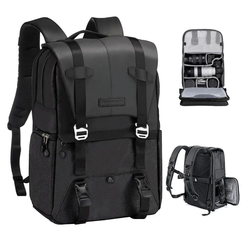 K And F Concept Professional Camera Backpack For Outdoor Travel And Tripod Carry 2