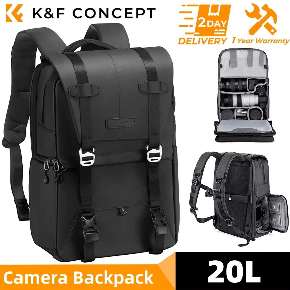 K And F Concept Professional Camera Backpack For Outdoor Travel And Tripod Carry 0