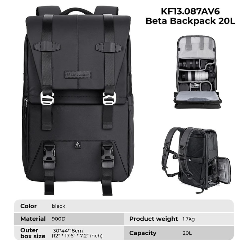 K And F Concept Professional Camera Backpack For Outdoor Travel And Tripod Carry 12