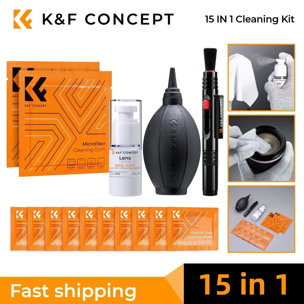 K And F Concept Camera Lens Cleaning Kit With Blower Cloth Pen And Cleaning Solution 1