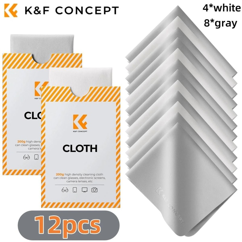 K And F Concept Premium Microfiber Lens Cleaning Cloth 15x18cm For Cameras And Screens 4