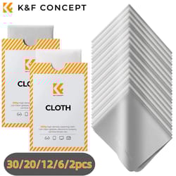 k and f concept premium microfiber lens cleaning cloth 15x18cm for cameras and screens