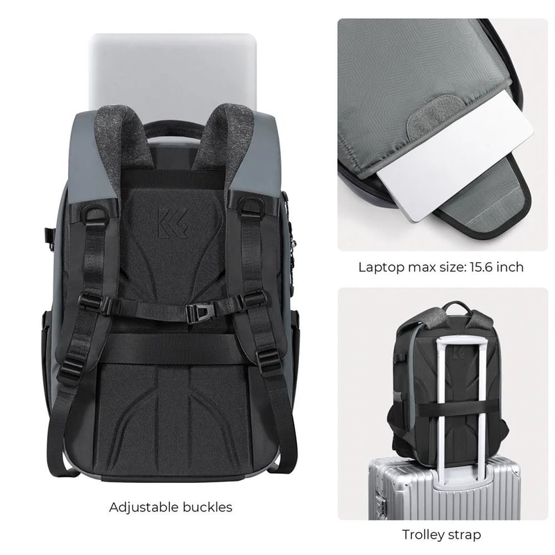 K And F Concept 22L Waterproof Camera Backpack For DSLR And Mirrorless Photography 4