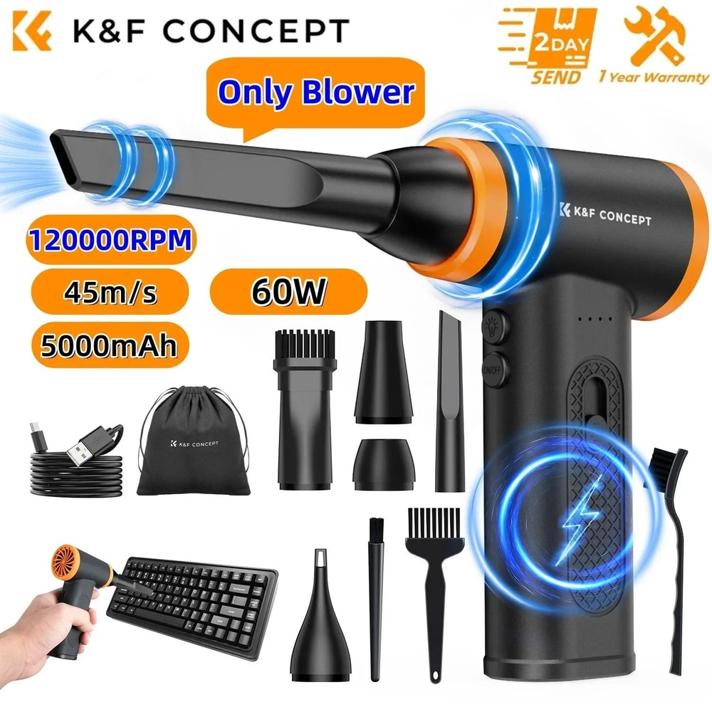 K And F Concept Cordless Electric Air Duster With Blower And Suction For Electronics Cleaning 1
