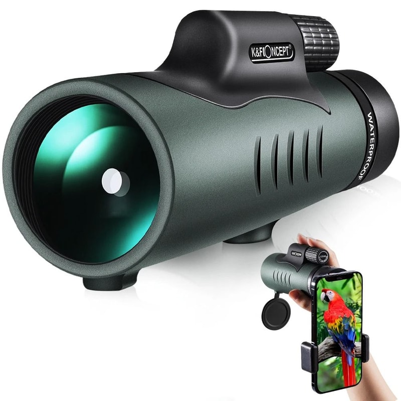 K And F Concept 12x50 HD Monocular Telescope For Outdoor Travel And Wildlife Viewing 3