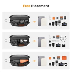 k and f concept waterproof camera sling bag 10l 12l for travel photography with tripod holder