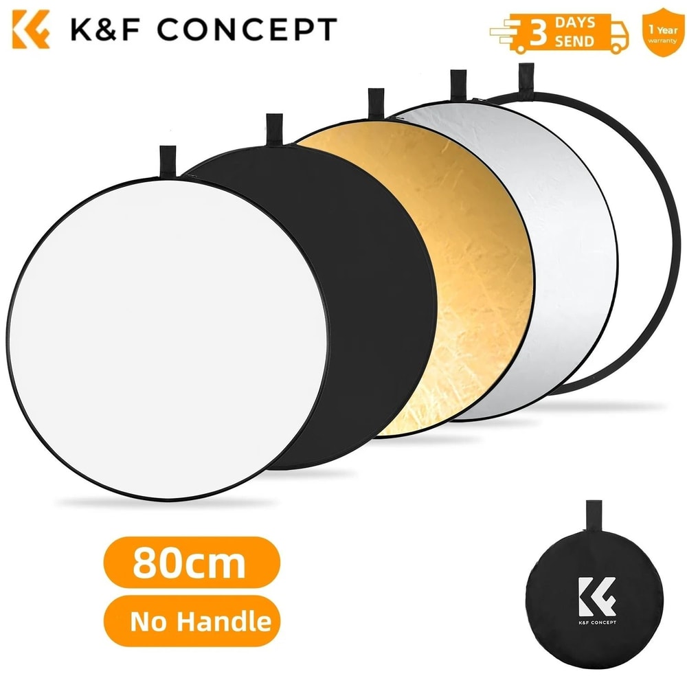 K And F Concept 5 In 1 Photography Light Reflector With Handle And Translucent Panel 3