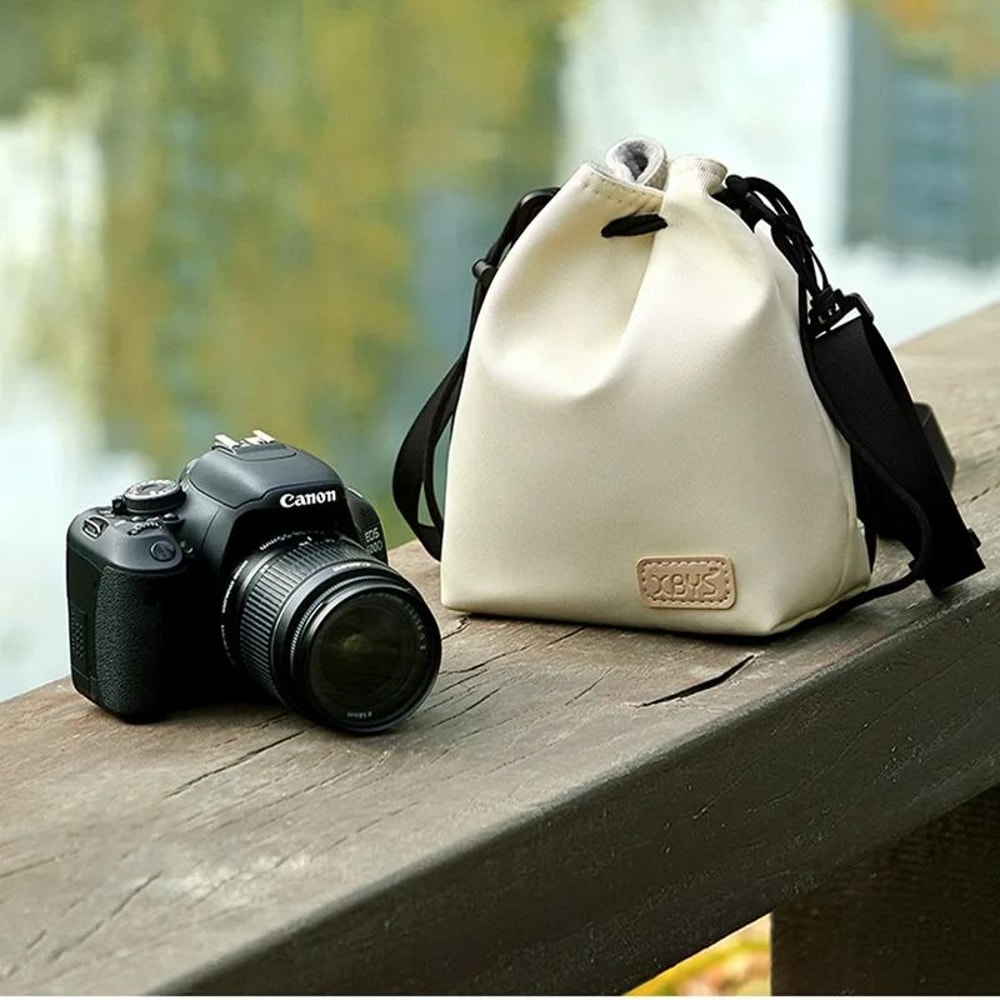 Lightweight Drawstring Camera Pouch Shoulder Bag For DSLR And Mirrorless Cameras 5