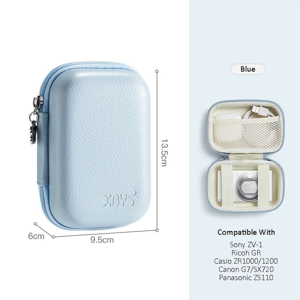 PU Leather Hard Shell Camera Case For Compact Digital Cameras And Accessories 1