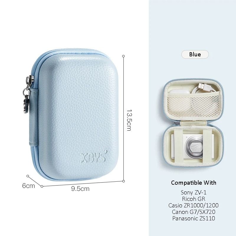 PU Leather Hard Shell Camera Case For Compact Digital Cameras And Accessories 1