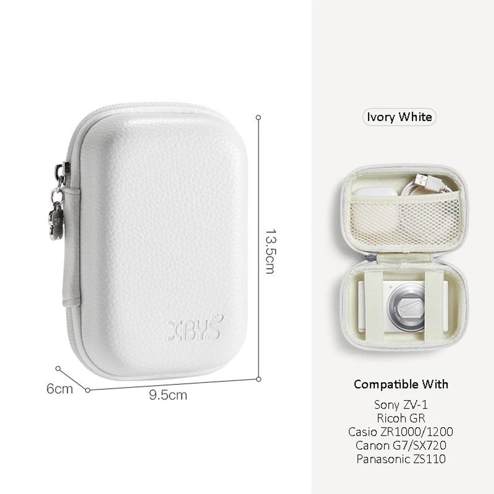 PU Leather Hard Shell Camera Case For Compact Digital Cameras And Accessories 3