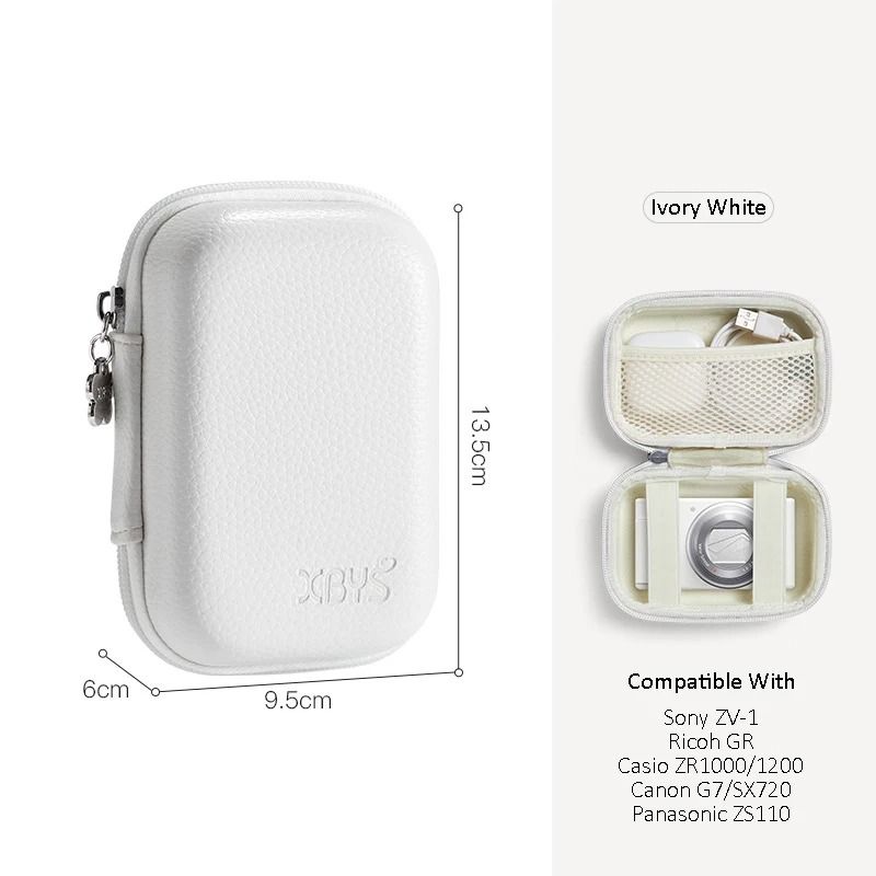 PU Leather Hard Shell Camera Case For Compact Digital Cameras And Accessories 3