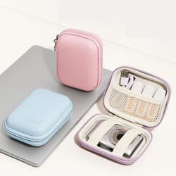 pu leather hard shell camera case for compact digital cameras and accessories