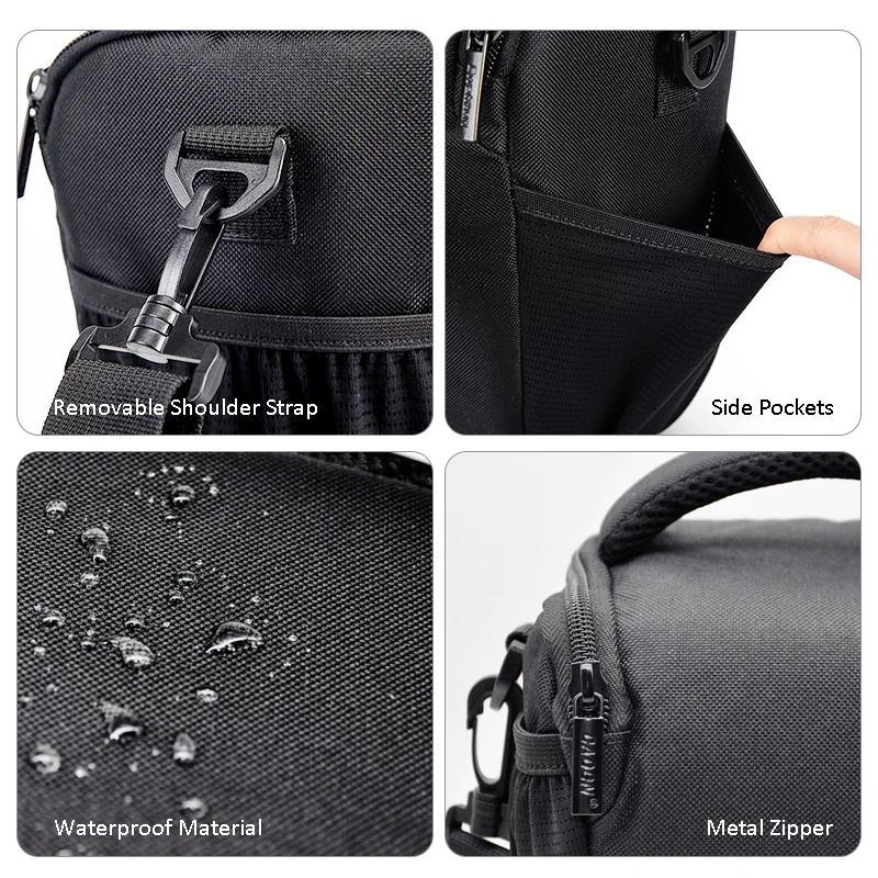 Compact Nylon Camera Shoulder Bag Triangle Sling For DSLR And Mirrorless Cameras 3