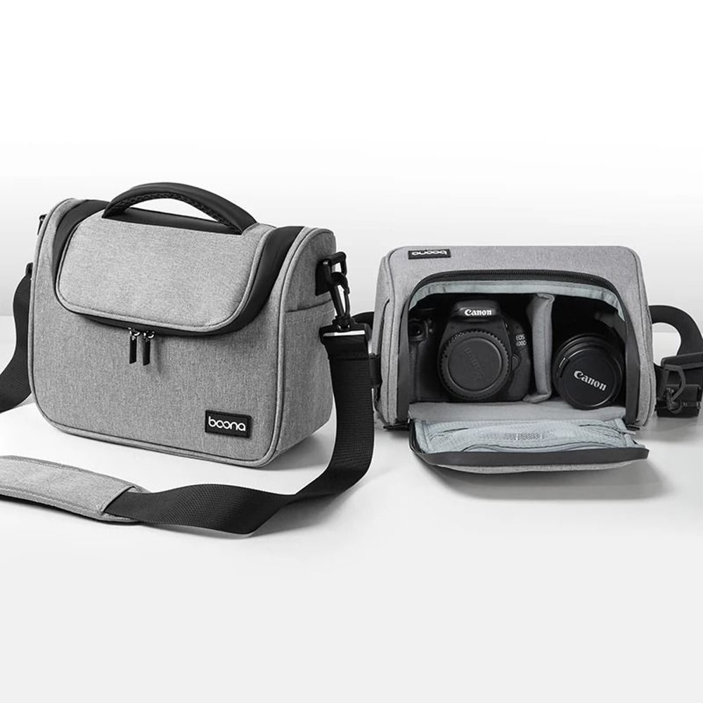 Waterproof DSLR Camera Shoulder Bag With Lens Storage For Travel Photography 10