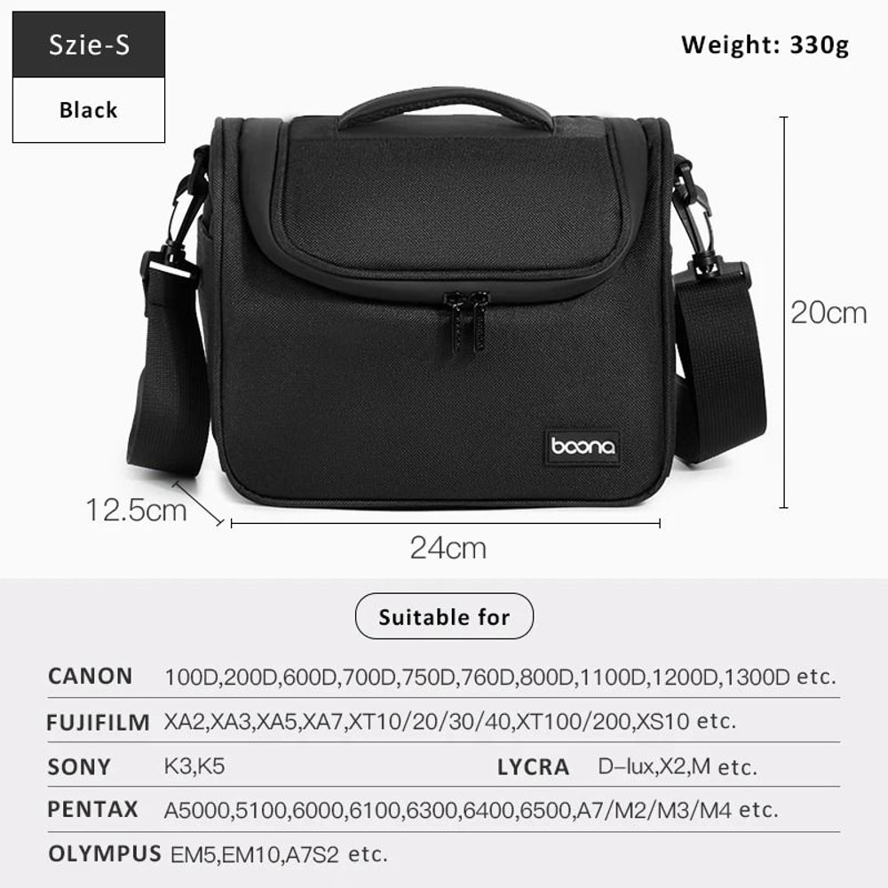 Waterproof DSLR Camera Shoulder Bag With Lens Storage For Travel Photography 1