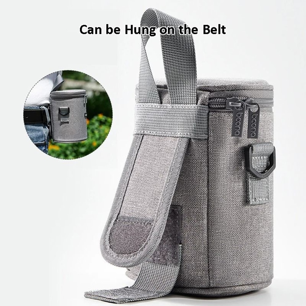 Oxford Camera Lens Cylinder Bag Padded Lens Sleeve For Mirrorless And DSLR Lenses 5