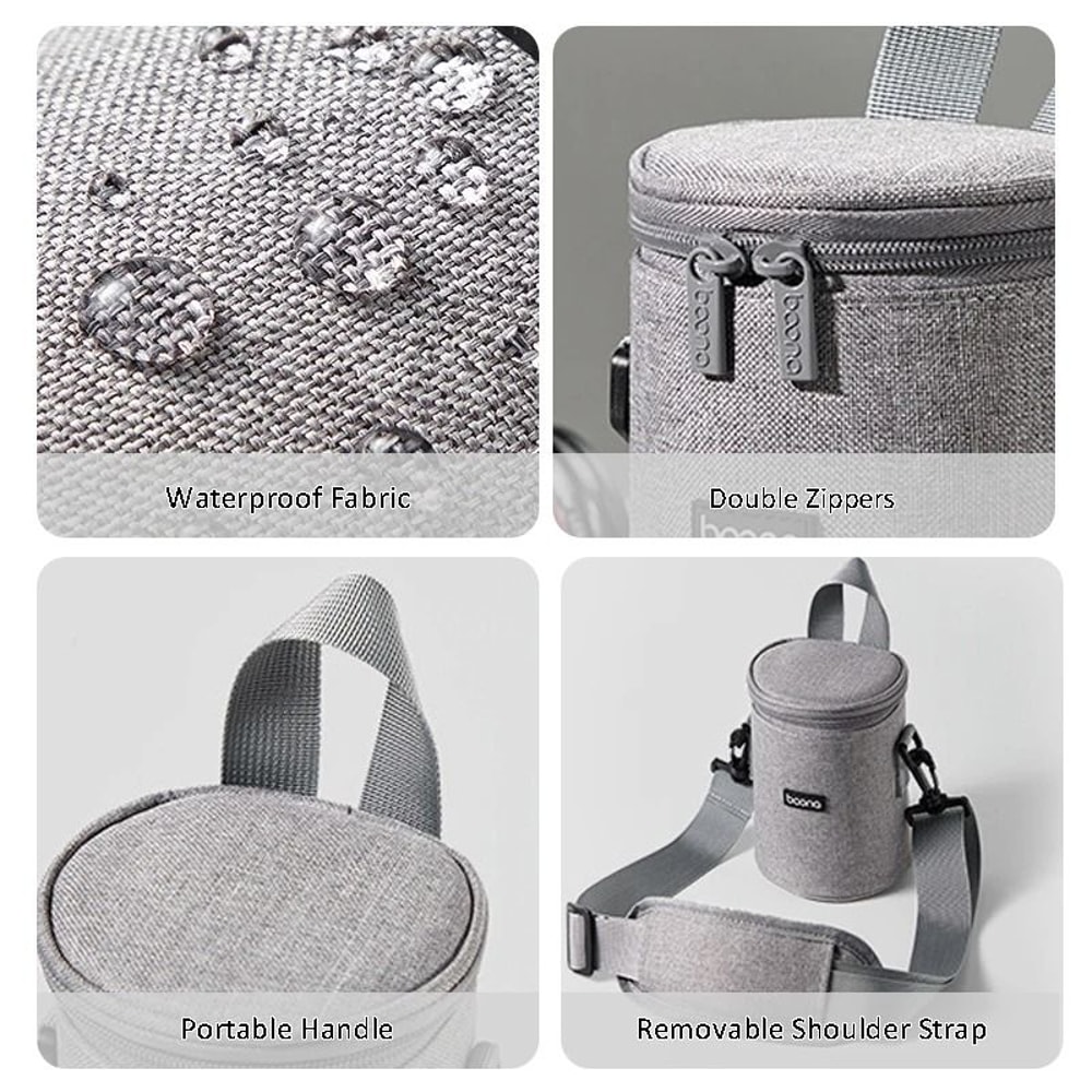 Oxford Camera Lens Cylinder Bag Padded Lens Sleeve For Mirrorless And DSLR Lenses 6