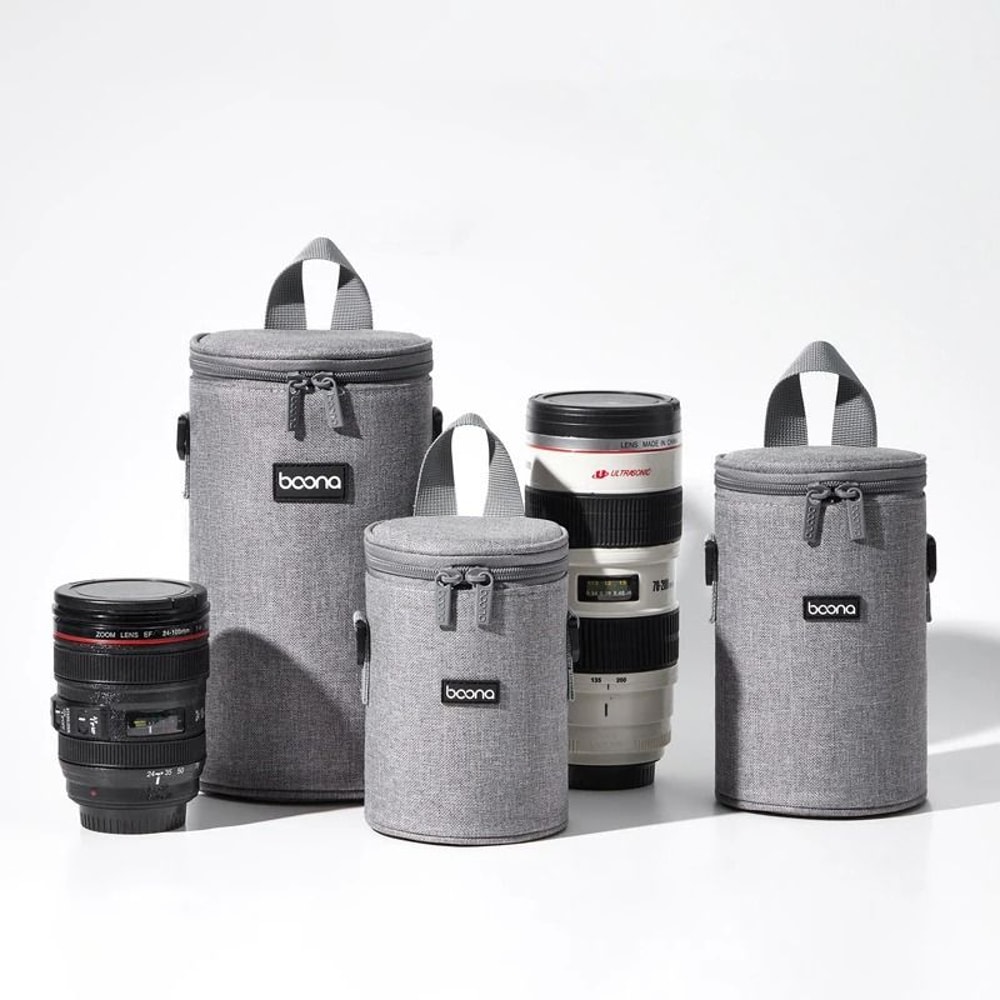 Oxford Camera Lens Cylinder Bag Padded Lens Sleeve For Mirrorless And DSLR Lenses 0