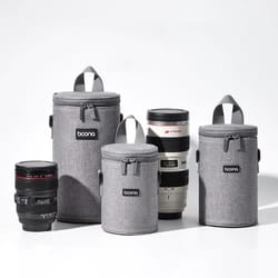 oxford camera lens cylinder bag padded lens sleeve for mirrorless and dslr lenses