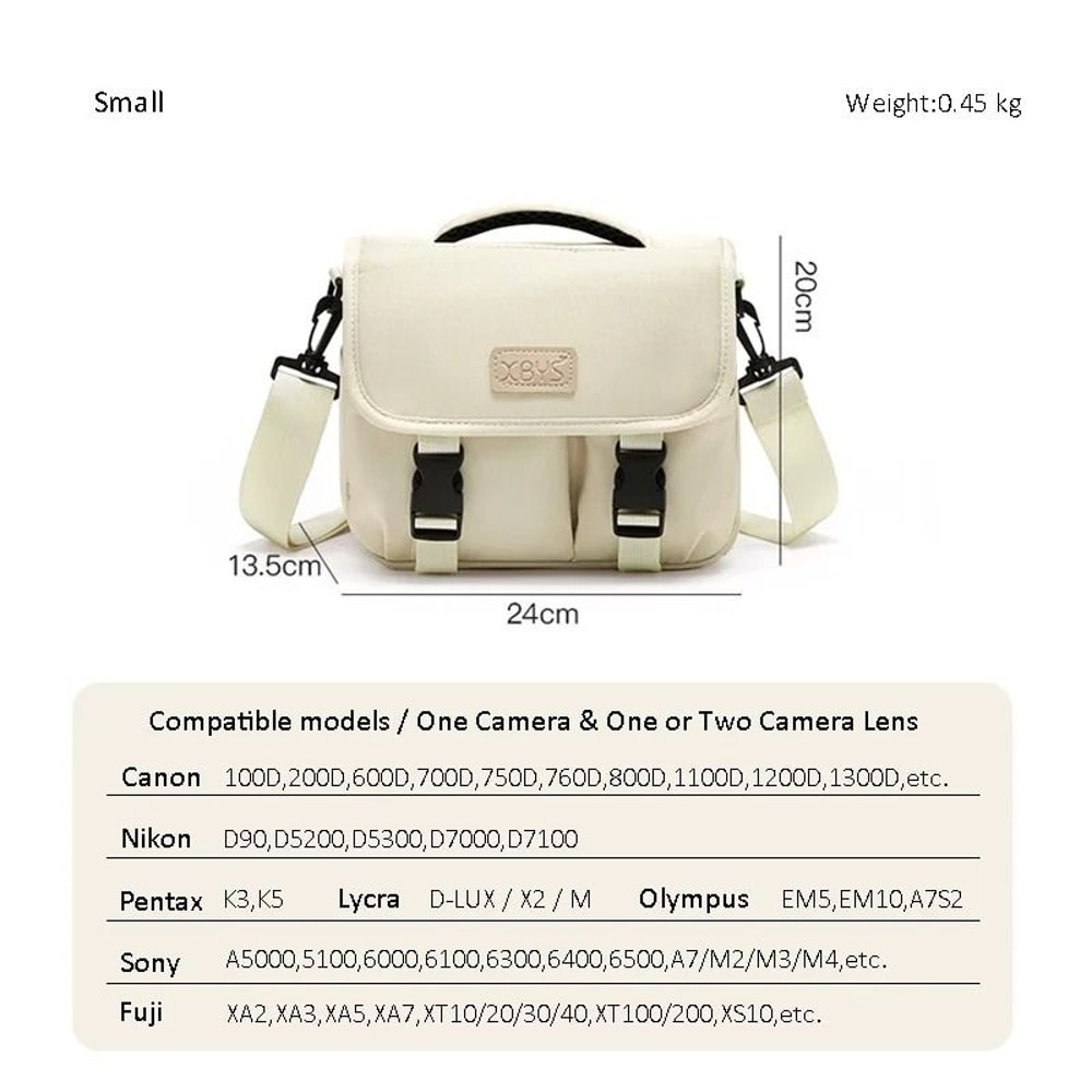 Womens DSLR Camera Shoulder Bag Compact Photography Storage For Mirrorless Cameras 1