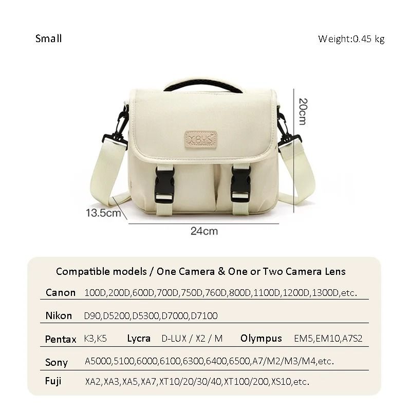 Womens DSLR Camera Shoulder Bag Compact Photography Storage For Mirrorless Cameras 1