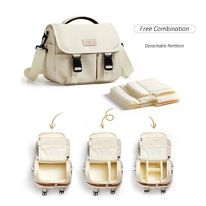 Womens DSLR Camera Shoulder Bag Compact Photography Storage For Mirrorless Cameras 4