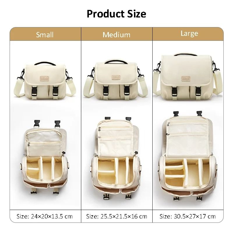 Womens DSLR Camera Shoulder Bag Compact Photography Storage For Mirrorless Cameras 8