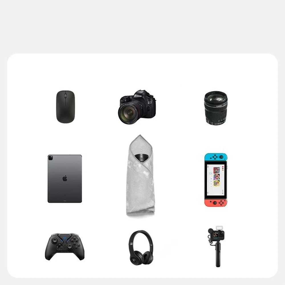 Magic Self Adhesive Camera Wrap Soft Protective Lens Cloth Pouch 1