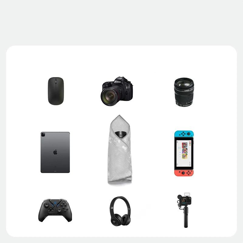 Magic Self Adhesive Camera Wrap Soft Protective Lens Cloth Pouch 1