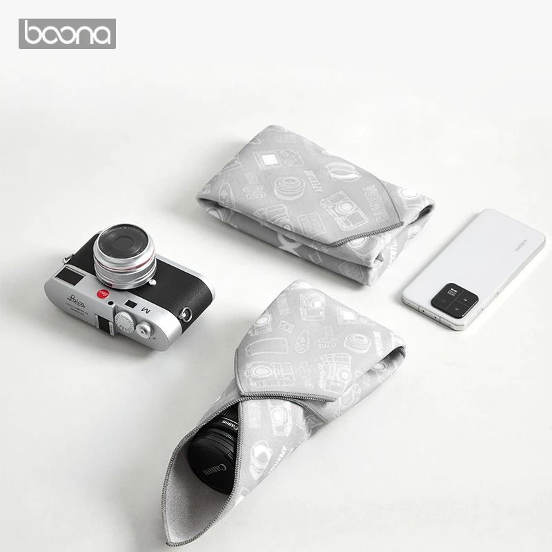 Magic Self Adhesive Camera Wrap Soft Protective Lens Cloth Pouch 3