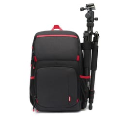 large capacity waterproof camera backpack with tripod storage for travel photography