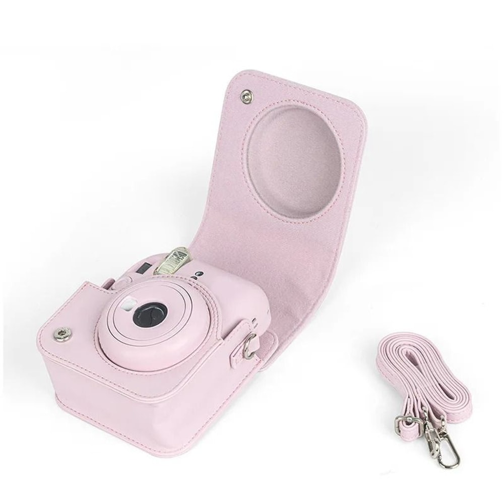 PU Leather Protective Camera Case For Instax Mini 12 With Shoulder Strap 6