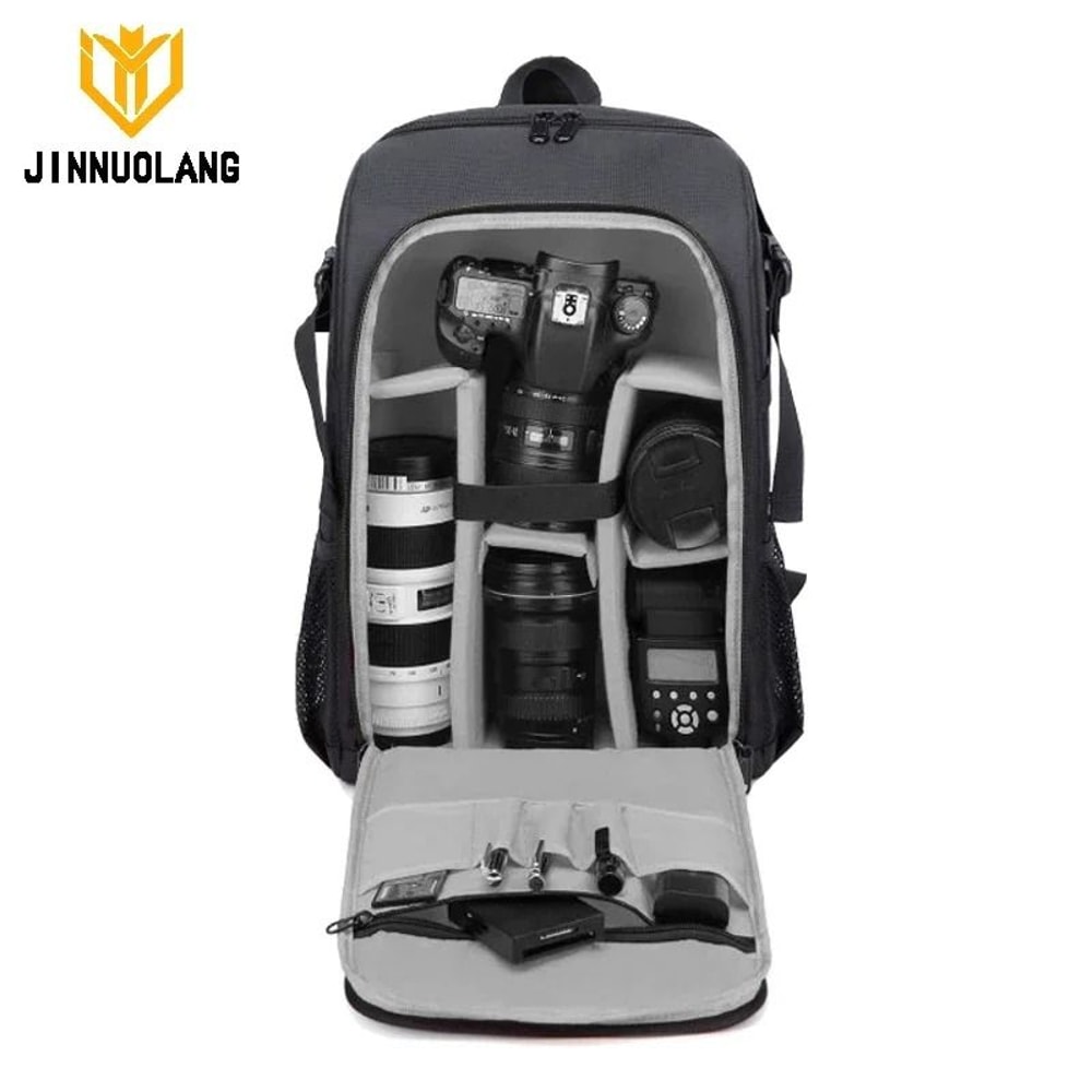 JINNUOLANG Waterproof Photography Backpack For Canon And Nikon DSLR Cameras 5