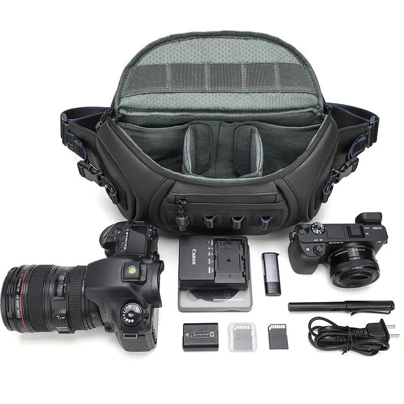 Unisex Water Resistant DSLR Camera Shoulder Bag For Canon And Fujifilm 5