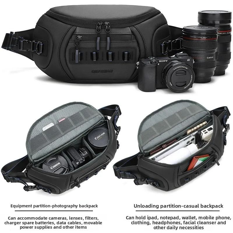 Unisex Water Resistant DSLR Camera Shoulder Bag For Canon And Fujifilm 7