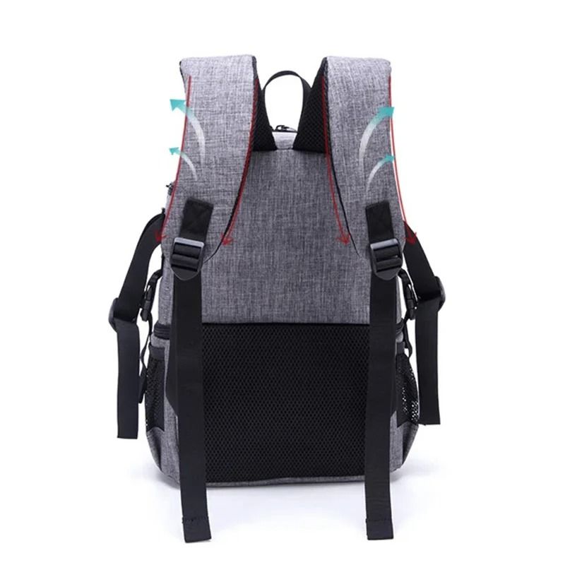 JINNUOLANG Waterproof Camera Backpack Fashion Travel Photography Bag 6