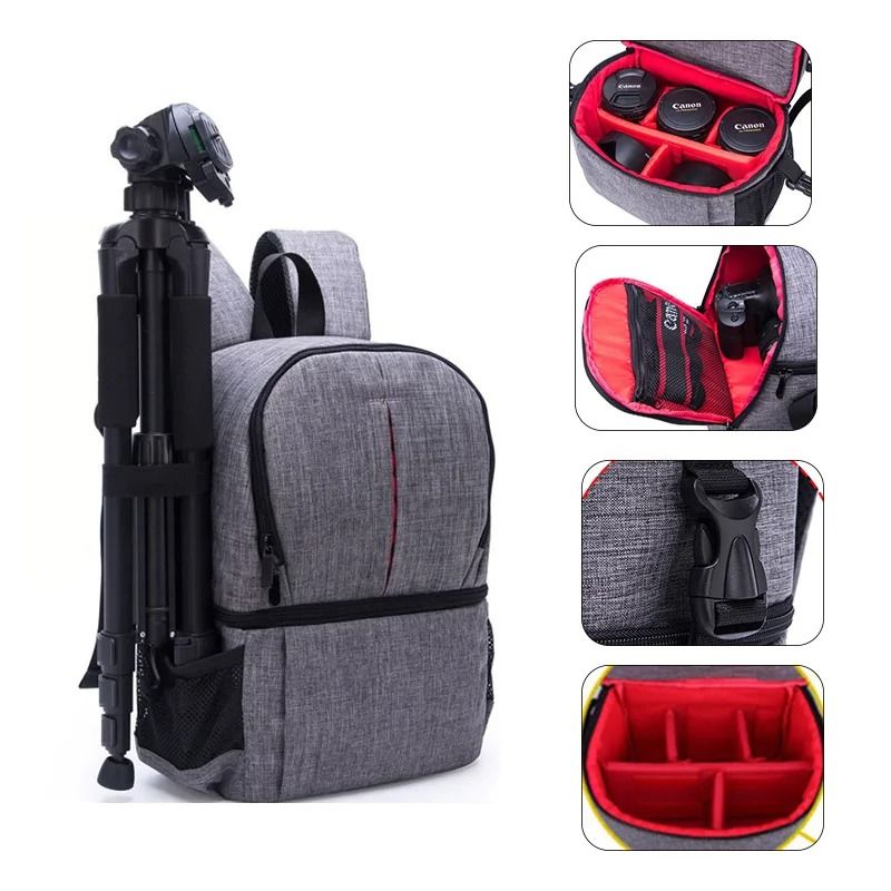 JINNUOLANG Waterproof Camera Backpack Fashion Travel Photography Bag 0