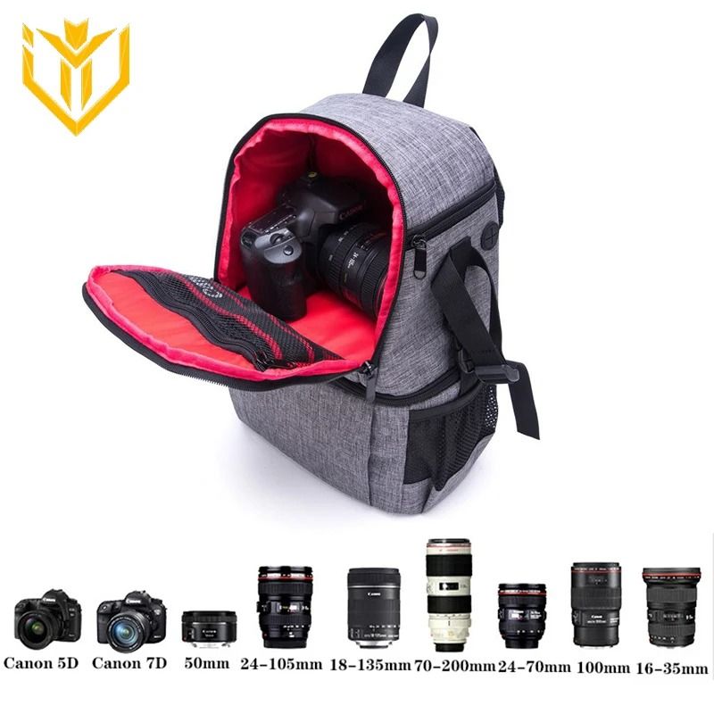 JINNUOLANG Waterproof Camera Backpack Fashion Travel Photography Bag 5