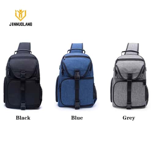 JINNUOLANG Waterproof Single Shoulder Camera Sling Backpack for DSLR and Mirrorless