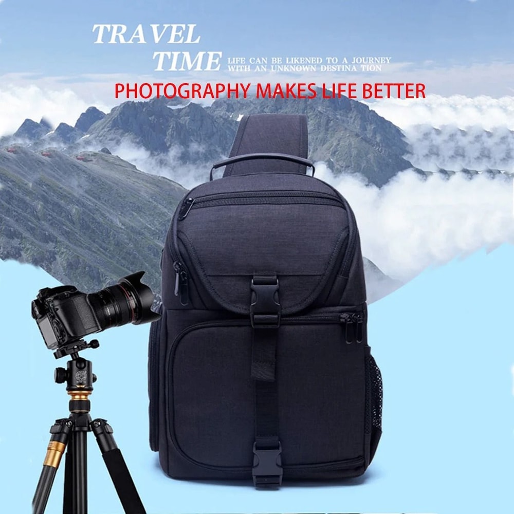 JINNUOLANG Waterproof Single Shoulder Camera Sling Backpack For DSLR And Mirrorless 9