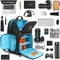 Waterproof DSLR Camera Backpack With Tripod Holder For Travel Photography 9