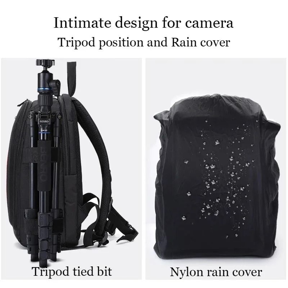 Waterproof Camera Backpack For DSLR Video Photography Travel Gear 12