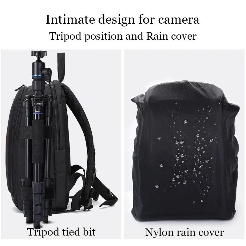 Waterproof Camera Backpack For DSLR Video Photography Travel Gear 12