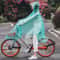 3XL Transparent Waterproof Rain Poncho For Motorcycle And Bicycle 6