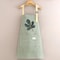 Breathable Cotton Linen Long Sleeve Kitchen Apron For Women Anti Stain Cooking Smock 5