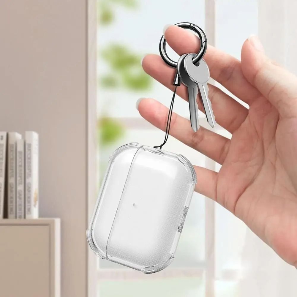 Transparent TPU Protective Case For AirPods Pro 3 With Lanyard 3